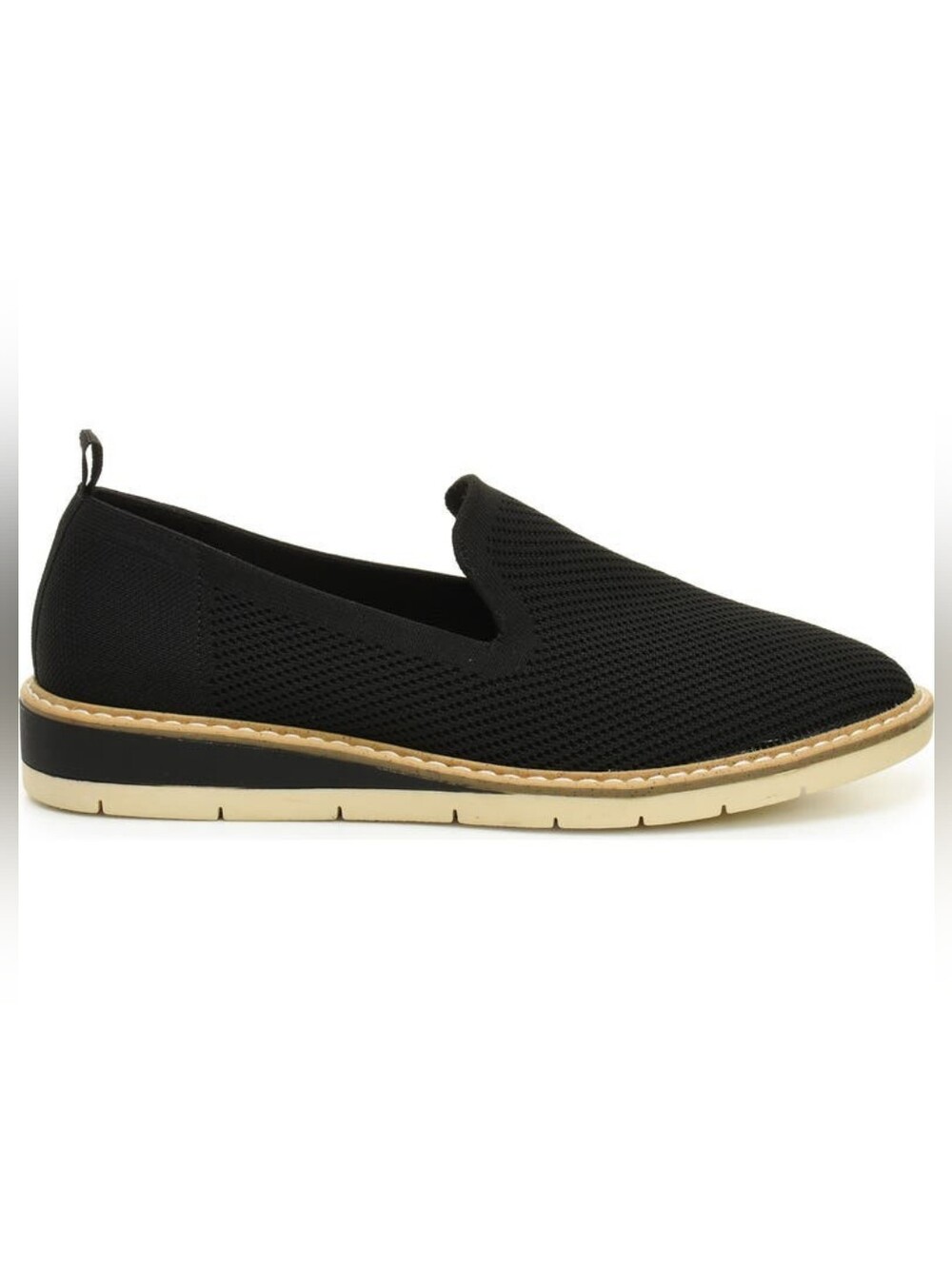 Taryn Rose Stilo Flexy Knit Mesh Slip On Loafer Sneakers In Black Size 7.5
